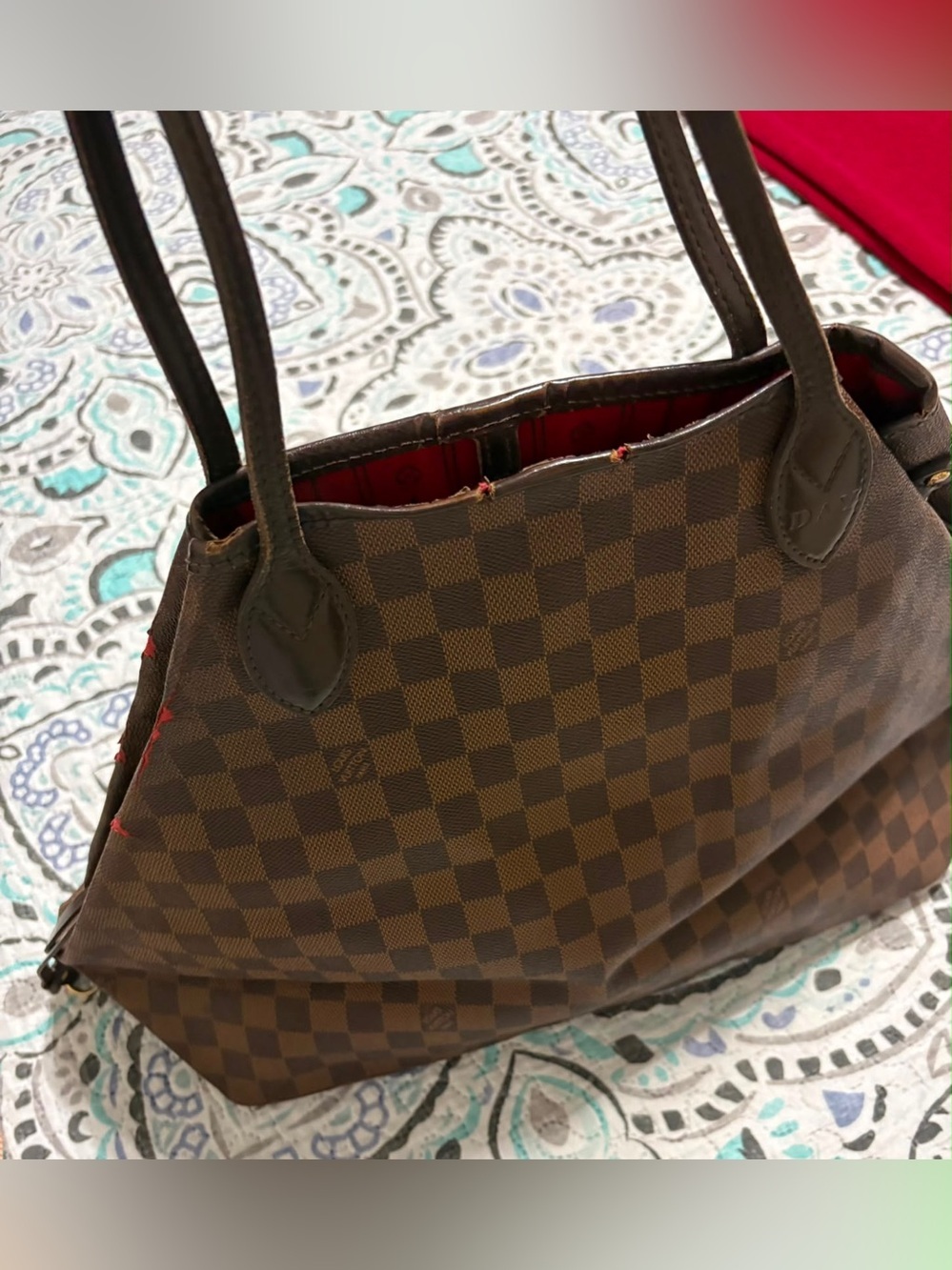Louis Vuitton Neverfull MM (Damier Ebene) – Prime Restoration Project - Picture 4 of 14